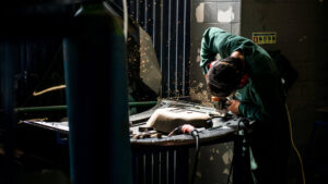 teste-1 Formando a trabalhar metal