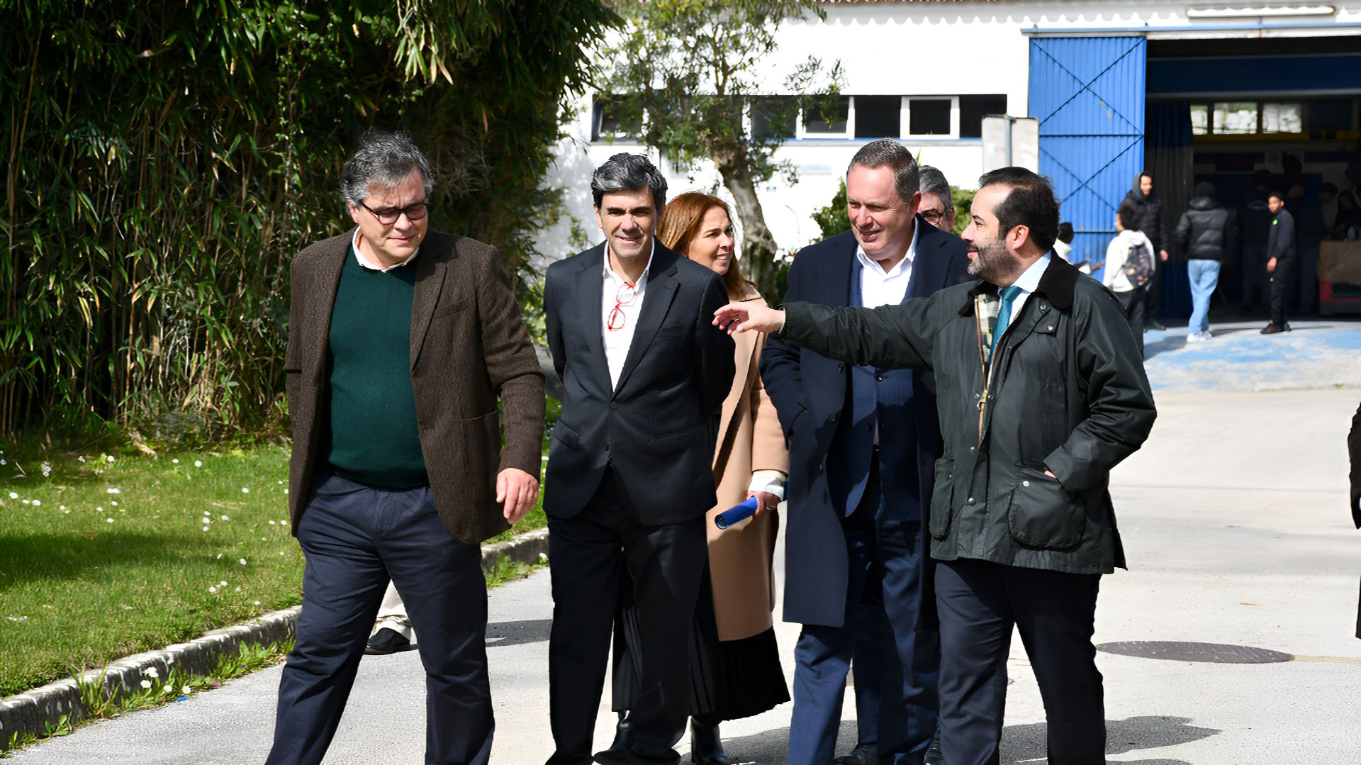 Provedor da Santa Casa da Misericórdia de Lisboa, Paulo Sousa, do Administrador André Brandão de Almeida e do Presidente da Câmara Municipal de Sintra, Marco Almeida